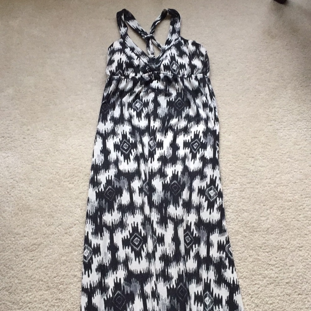 Aztec printed maxi dress